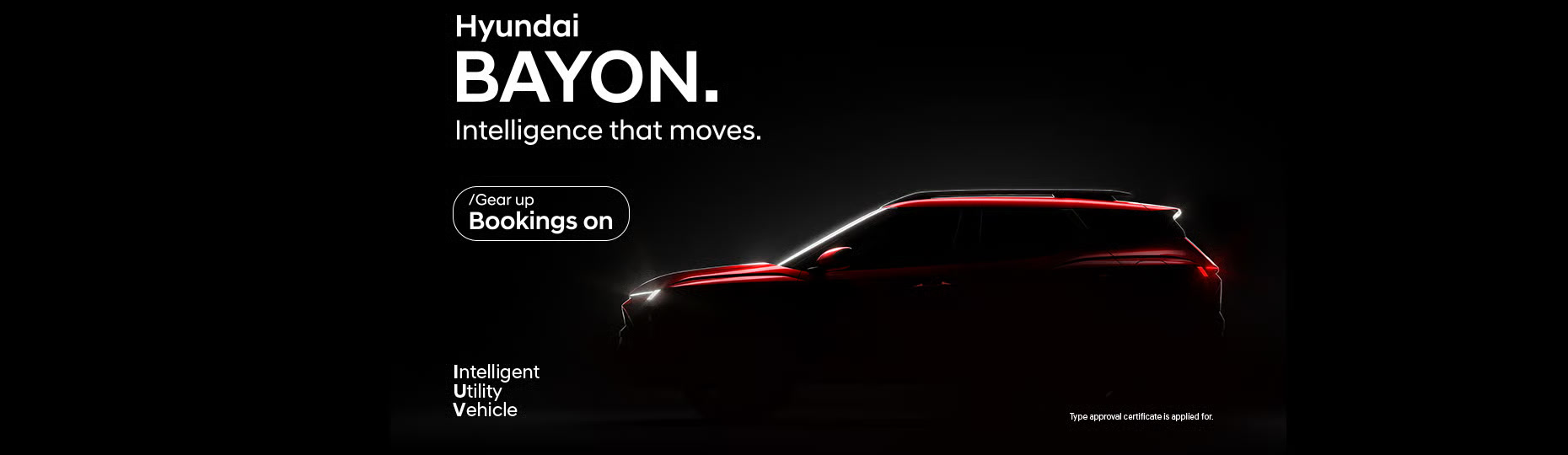 Hyundai Bayon - Intelligence that moves. Bookings on.